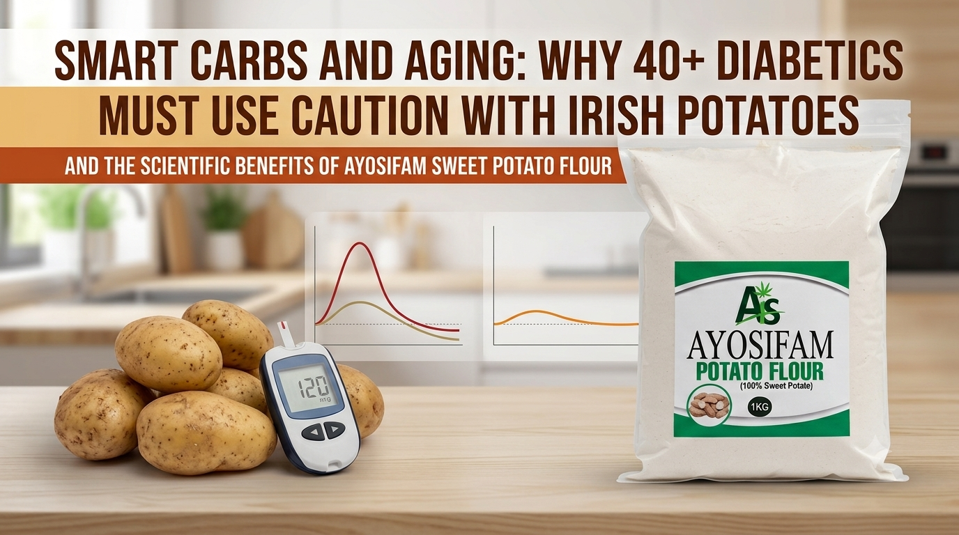 Irish potatoes and Ayosifam Sweet potato flo