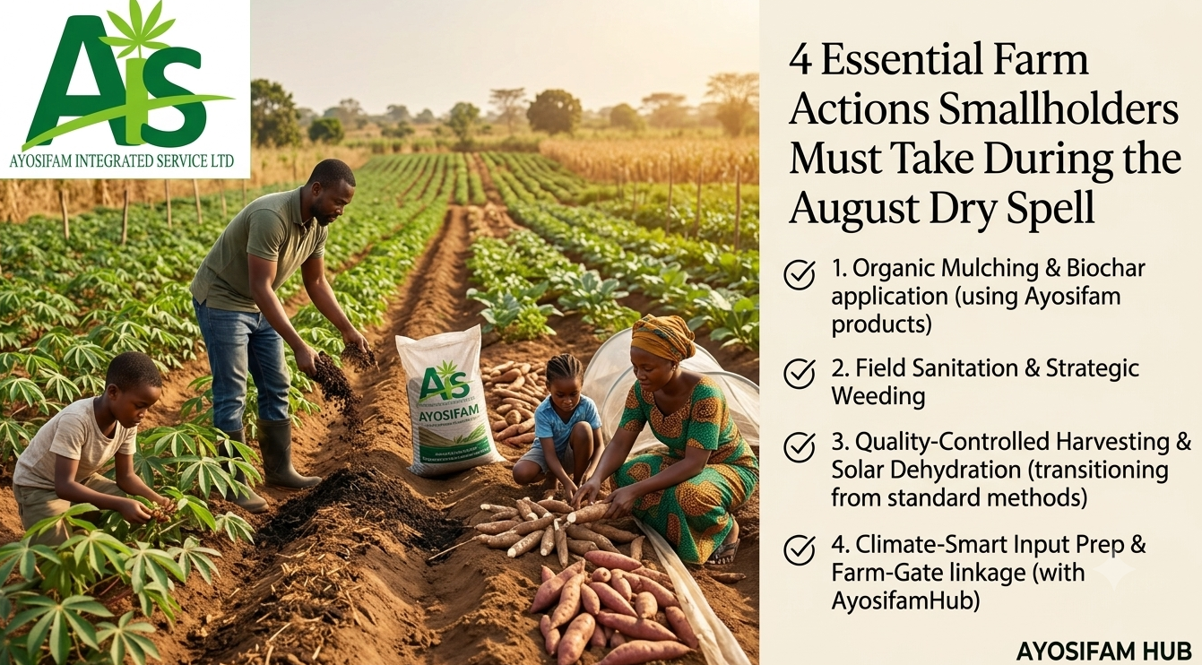 4 Essential Farm Actions Smallholders Must Take During the August Dry Spell